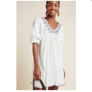 Anthropologie Trista embroidered tunic dress by Velvet